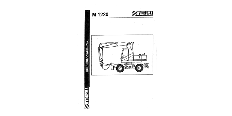 Betriebsanweisung M1220 - HYDREMA Baumaschinen GmbH